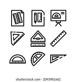 protractor icon or logo isolated sign symbol vector illustration - Collection of high quality black style vector icons
