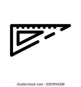 protractor icon or logo isolated sign symbol vector illustration - high quality black style vector icons
