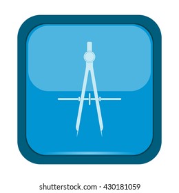 Protractor icon on a blue button