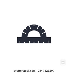 Ícone Protrator. Símbolo de Protrator para conceito móvel e web design. Ícone de vetor, Ilustração de logotipo, Gráficos de vetor