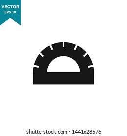 protractor icon in trendy flat design 