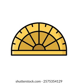 protractor icon vector design template simple and clean