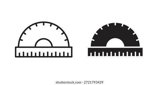 Ícone do Protrator para o design do seu site, logotipo, aplicativo, UI. EPS10