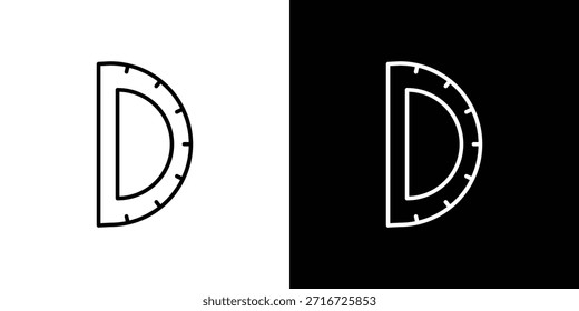 Iconos del transportador Vector blanco y negro, conjunto de iconos de línea.