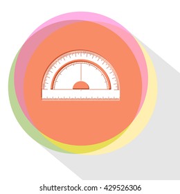 protractor. Internet template. Vector icon.