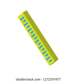Protractor isometric left top view 3D icon