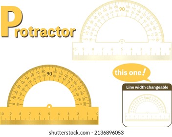 Dibujo de líneas de protractor y conjunto de pintura pegajosa, papel