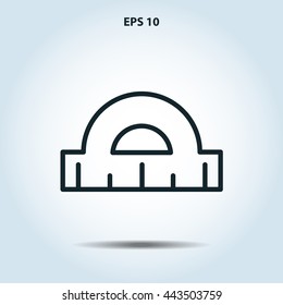 protractor line icon