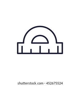 protractor line icon