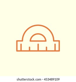 protractor line icon
