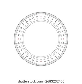 Protractor Measurement Tool for Angles and Degrees