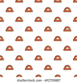Protractor pattern in cartoon style. Seamless pattern vector illustration