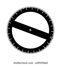 protractor ruler icon