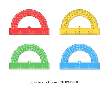 Protractor ruler for study school supplies