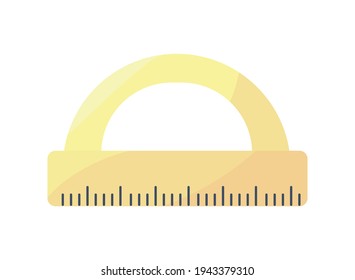protractor school supply pastel icon