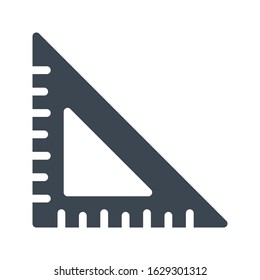 protractor vector glyph color icon 

