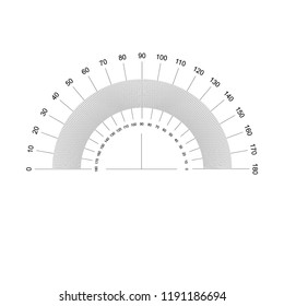 protractor, vector illustration
