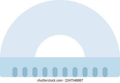 protractor Vector illustration on a transparent background. Premium quality symmbols. Line Color vector icons for concept and graphic design.