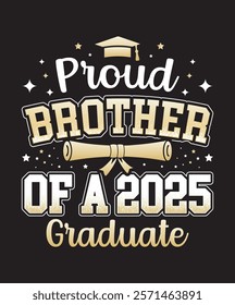 
Proud 2025 Graduate Family T-Shirt design,
