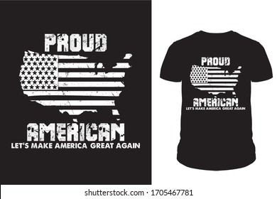 Proud American T shirt design