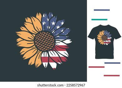 Proud american t shirt design