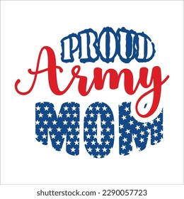 proud army mom svg design cut file svg