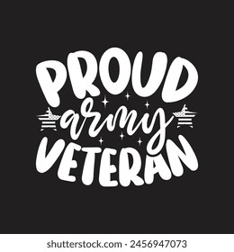 Proud army veteran vector design