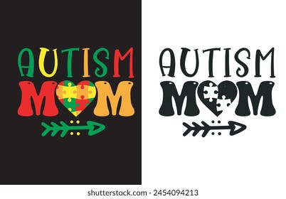 Orgulloso Autismo Mamá, social, enfermedad, arte, día del autismo, autista, gráfico, camiseta del autismo, texto, Vector, diseño