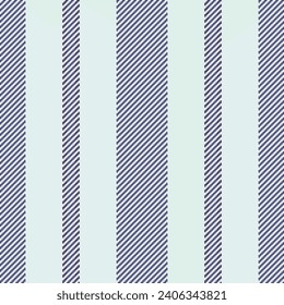 Proud background texture seamless, reel lines fabric vertical. Advertisement vector stripe pattern textile in white and indigo color.