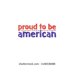 Proud to be american boys tee graphic typography