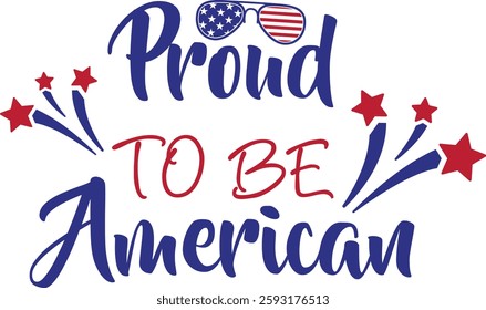 Proud to Be American Vector Design