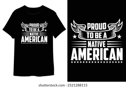 Orgulloso De Ser Un Diseño De Camiseta Nativo Americano