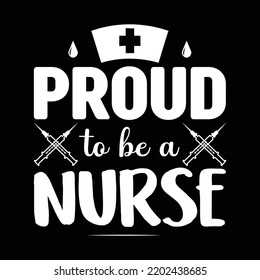 Proud Be Nurse Nurse Tshirt Desigin Stock Vector (Royalty Free ...