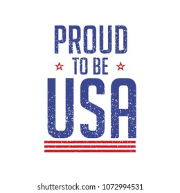 PROUD TO BE USA SHIRT PRINTING VECTOR DESIGN