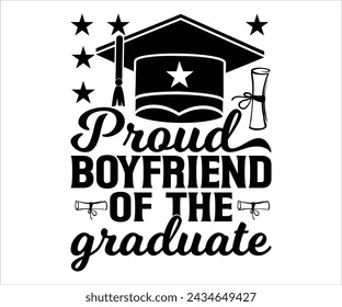  Orgulloso Novio De La Camiseta De Graduado, Senior Svg, Regalos De Graduación, Camiseta De Graduación, Senior Year Party, Senior Vibes Svg, Gorra De Graduación, Archivo De Corte Para Cricut