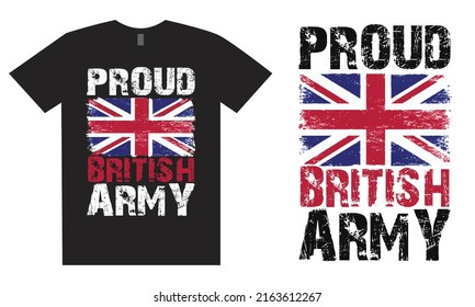 Proud British Army Flag Design