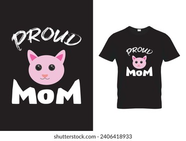 Proud cat mom T shirt