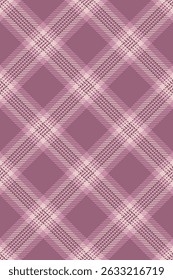 Tecido de tartan de verificação orgulhoso, padrão de xadrez de textura frontal. Cães fundo têxtil vetor sem emenda na paleta de cores rosa e pastel.