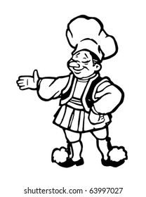 Proud Chef - Retro Clipart Illustration