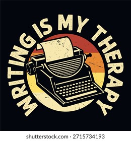 Orgulloso Autor Creativo Escritura Retro Antiguas Autor Escritor Diseño de Camiseta