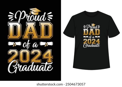 Proud Dad of a class of 2024 graduate funny Senior 24 graduation gift for teen girl and boys, boyfriend and girlfriend or mom and dad even grandpa and grandparent or uncle and aunt, brother 