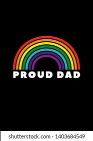 proud dad gay pride rainbow flag lgtb lesbian homosexual