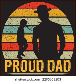 Proud Dad t shirt design