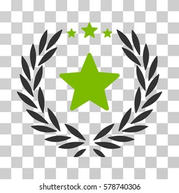 Proud Emblem icon. Vector illustration style is flat iconic bicolor symbol, eco green and gray colors, transparent background. Designed for web and software interfaces.