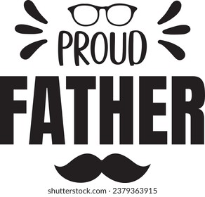 
Proud Father days t-shirt design 