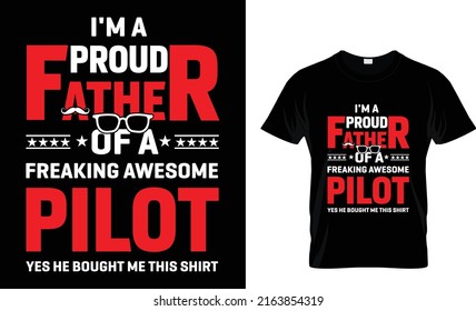 I'm Proud Father T-shirt design