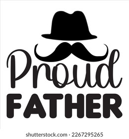 Proud Father t-shirt design vector file