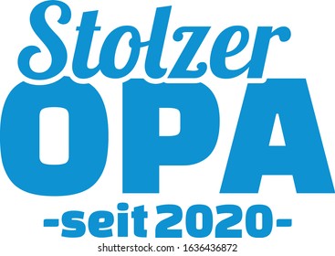 Proud grandpa 2020 german grandfather