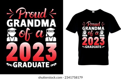  proud grandpa of a 2023 graduate t shirt design template