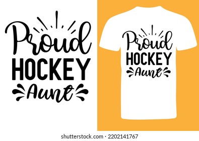 Proud Hockey Aunt svg design svg